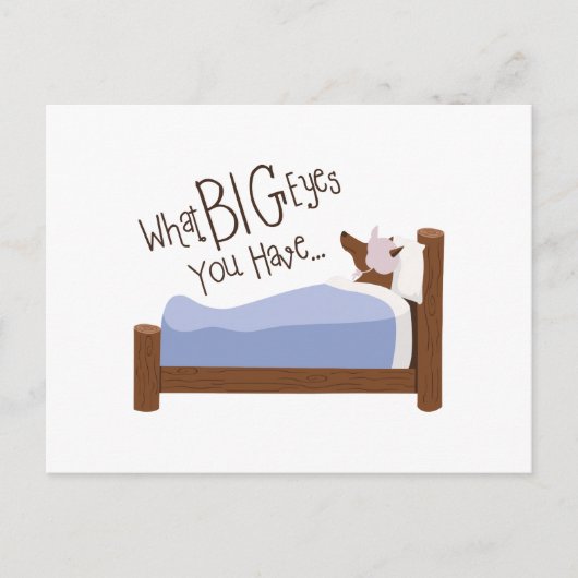 大きな目 ポストカード (正面)