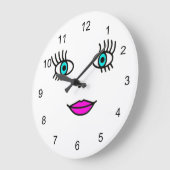 大きな目 ラージ壁時計 (傾斜)
