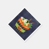 大きな眼球でかわいい&不気味なハロウィーンカップケーキ スタンダードカクテルナプキン (角)