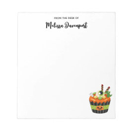 大きな眼球でかわいい&不気味なハロウィーンカップケーキ ノートパッド