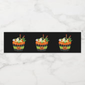 大きな眼球でかわいい&不気味なハロウィーンカップケーキ ペットボトルラベル (シングルラベル)