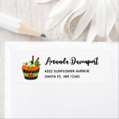 大きな眼球でかわいい&不気味なハロウィーンカップケーキ ラベル (インサイチュ)