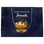 大きな眼球でかわいい&不気味なハロウィーンカップケーキ ラージペーパーバッグ (裏面)