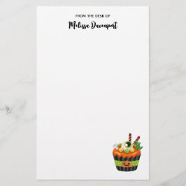 大きな眼球でかわいい&不気味なハロウィーンカップケーキ 便箋