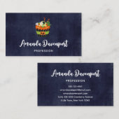 大きな眼球でかわいい&不気味なハロウィーンカップケーキ 名刺 (正面/裏面)