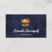 大きな眼球でかわいい&不気味なハロウィーンカップケーキ 名刺 (正面)