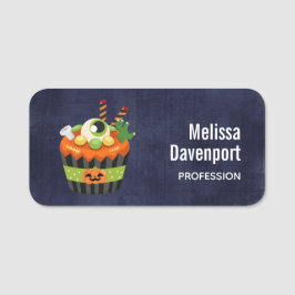 大きな眼球でかわいい&不気味なハロウィーンカップケーキ 名札