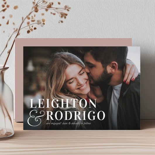 大きな瞬間 |フォト婚約 案内状