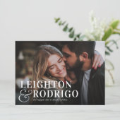 大きな瞬間 |フォト婚約 案内状 (スタンド正面)