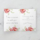 大きな瞳の少女 - 心からのバースデーカード カード (内部)