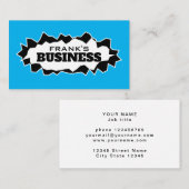 大きな破れた穴の面白いクールな名刺テンプレート 名刺 (正面/裏面)