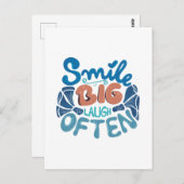 大きな笑顔でよく笑って ポストカード (正面/裏面)