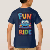 🌈 大きな笑顔のための小さな車輪 🚘 Tシャツ (裏面)