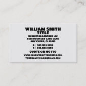 大きな筋肉の安全性 名刺 (裏面)