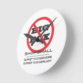 大きな箱の店はない！ ラウンド壁時計 (傾斜)