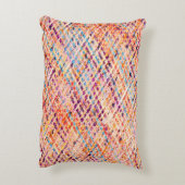 大きな糸を織る布地のテクスチャ アクセントクッション (裏面(縦))