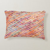 大きな糸を織る布地のテクスチャ アクセントクッション (裏面)