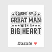 大きな素晴らしハートパパを持つ人に育てられおもしろいる シール (シート)