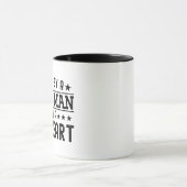 大きな素晴らしハートパパを持つ人に育てられおもしろいる マグカップ (中央)