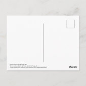 大きな紫とピンクの花はがき ポストカード (裏面)