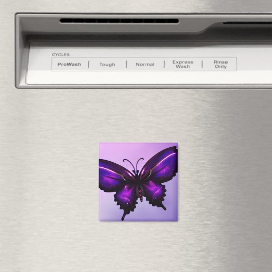 大きな紫の蝶 マグネット (インサイチュ (食洗機))