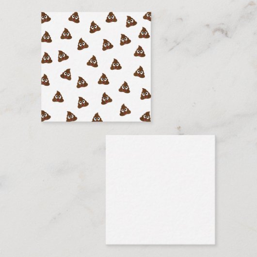大きな絵文字の山笑いウンチ エンクロージャーカード (正面/裏面)