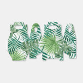 大きな緑のシダのヤシとモンステラ熱帯植物 フェイバーボックス (折り畳みなし)