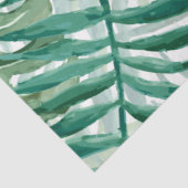 大きな緑のシダのヤシとモンステラ熱帯植物 薄葉紙 (詳細)