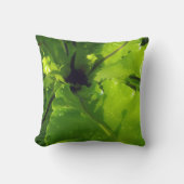 大きな緑のシダ葉の クッション (正面)