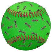 大きな緑のブルアント ソフトボール (裏面)