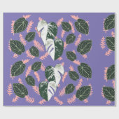 大きな緑の葉 ラッピングペーパー (フラット)