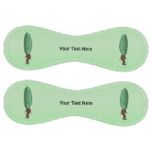 大きな緑色のピクルヘッド顔ブラウンスーツを持つ男性 ソフトボール (パネル)