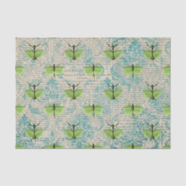 大きな緑色の昆虫 薄葉紙