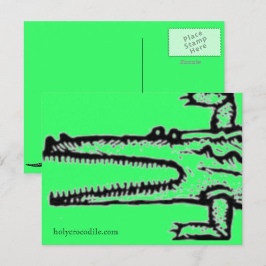 大きな緑 ポストカード (正面/裏面)