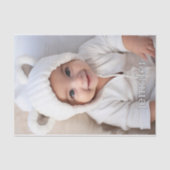 大きな縦型フォト(文字付ミニマル) 薄葉紙 (正面)