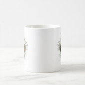 大きな美しいマルハナバチのデジタル画 コーヒーマグカップ (中央)