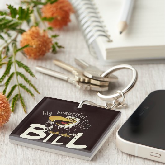 大きな美しい法案 キーホルダー (正面右)