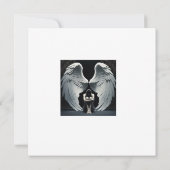 大きな翼を持つ天使 招待状 (裏面)