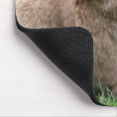 大きな耳を持つ可愛いジンジャーバニー マウスパッド (コーナー)