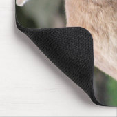 大きな耳を持つ可愛いジンジャーバニー マウスパッド (コーナー)