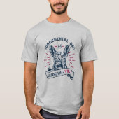 大きな耳を持つ犬の動物 Tシャツ (正面)