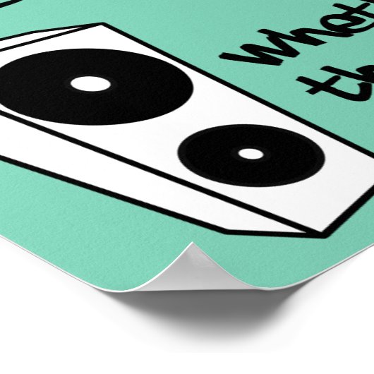 大きな聞音楽のポスタおもしろいーに署名引用文 ポスター (角)