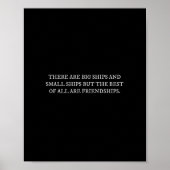 大きな船と小さな船の友達がおもしろいいる ポスター (正面)