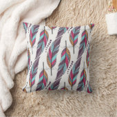 大きな色の羽とdのシームレスなパターン クッション (ブランケット)