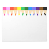 大きな色鉛筆 ノートパッド (正面)