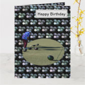 大きな芝鉢、誕生日カード、 カード (黄色い花)