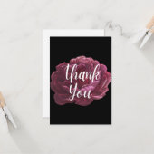 大きな花ありがとうグリーティングカード カード (正面/裏面インサイチュ)