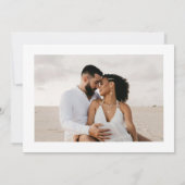 大きな花の写真を使った結婚式の日程お知らせカード セーブザデート (裏面)