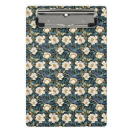 大きな花ウィリアムモリスインスパイア ミニクリップボード