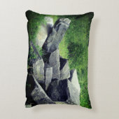 大きな花崗岩の岩の自然 アクセントクッション (裏面(縦))